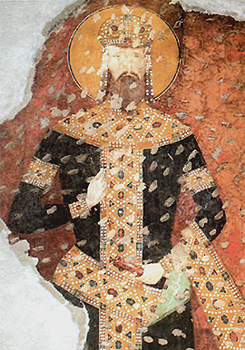  Ктиторски портрет краља Милутина 