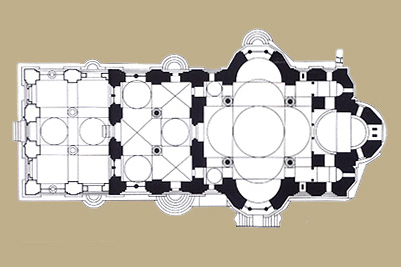  План главне манастирске цркве 
