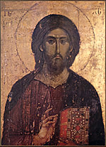  Jesus Christ Pantocrator
Icon, 1260
Hilandar Monastery 