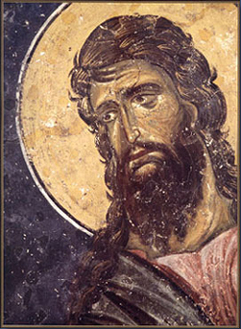  Свети Јован Претеча,
Детаљ фреске из Деизиса, XIII век 